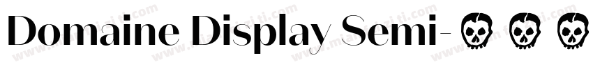 Domaine Display Semi字体转换